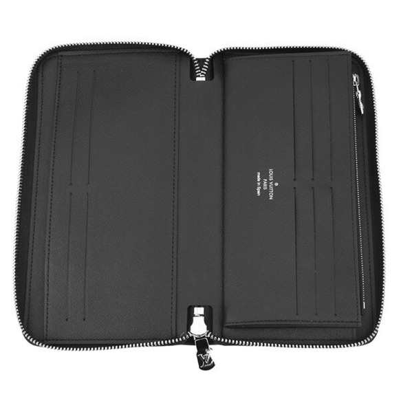 Louis Vuitton Long Wallet Zipper Graphite Black Zippy Organizer NM - Picture 4 of 9